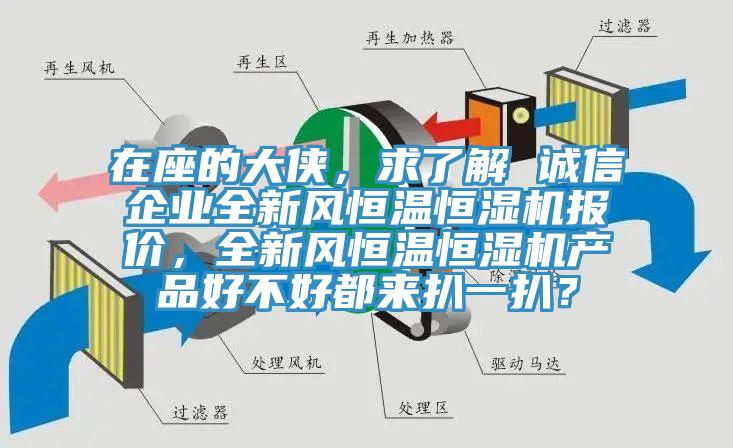 在座的大侠，求了解 诚信企业全新风恒温恒湿机报价，全新风恒温恒湿机产品好不好都来扒一扒？