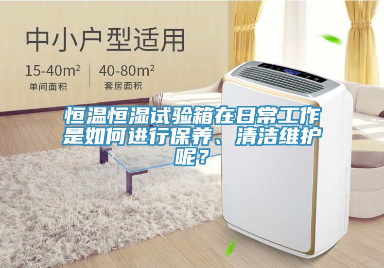 恒温恒湿试验箱在日常工作是如何进行保养、清洁维护呢？